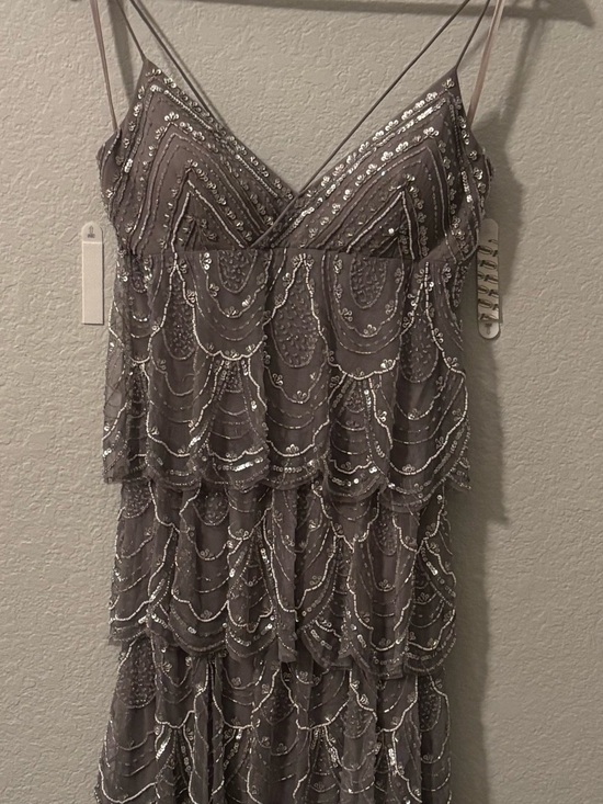 Sue Wong Dresses & Skirts - Vintage Sue Wong 100% Silk Beaded Tiered Dress - Fits Size 4/6 (Altered)